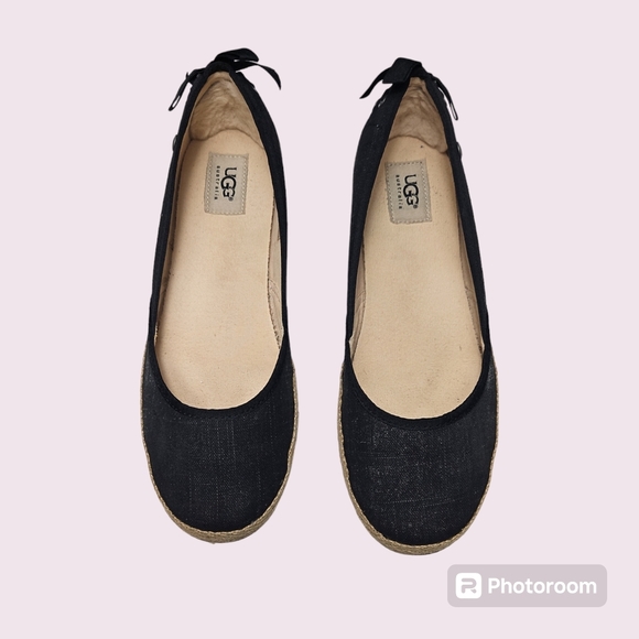 UGG Shoes - UGG Womens Indah Black Flats Size 10